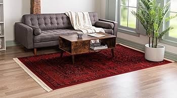 ラグ・カーペット Bukhara rugs Amazon.com: Rugs.com Bokhara Collection Rug – 4' x 6' Red